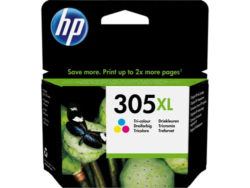 Αναλώσιμο, HP 305XL Αρχικό κασέτα μελανιού τριών χρωμάτων υψηλής απόδοσης - 1