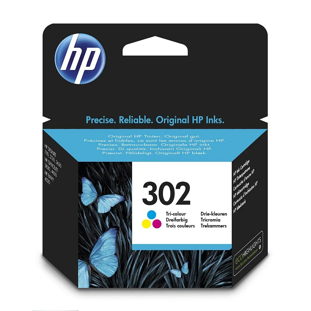 Αναλώσιμο, HP 302 Αρχικό κασέτα μελανιού τριών χρωμάτων