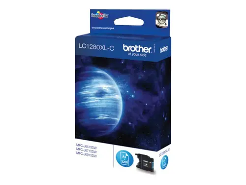 Консуматив, Brother LC-1280XL Cyan Ink Cartridge - 2