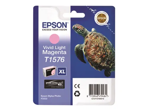Консуматив, Epson T1576 Vivid Light Magenta for Epson Stylus Photo R3000