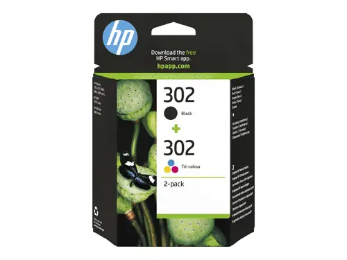 Консуматив, HP 302 2-pack Black/Tri-color Original Ink Cartridges - 12