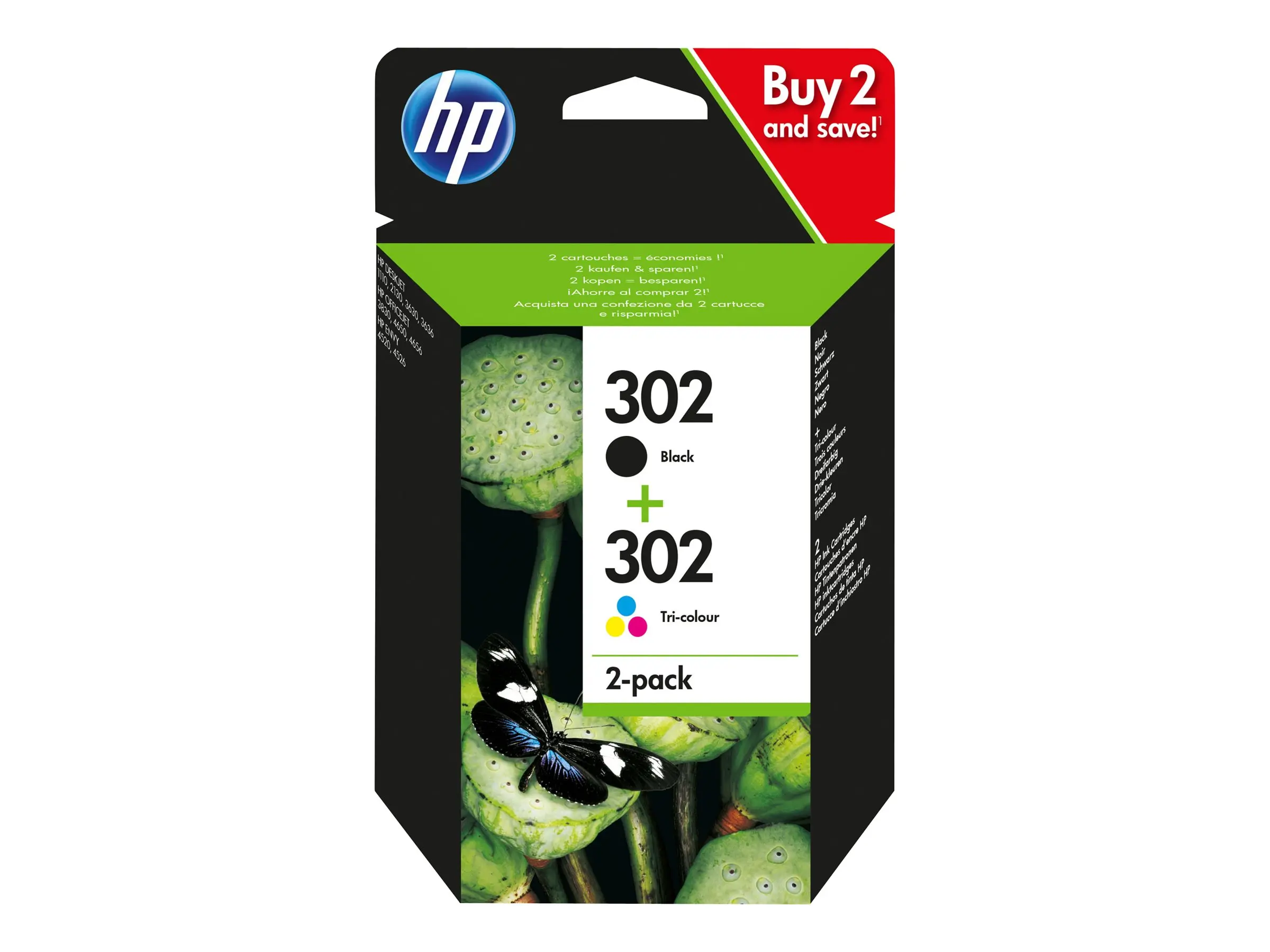 Консуматив, HP 302 2-pack Black/Tri-color Original Ink Cartridges - image 12