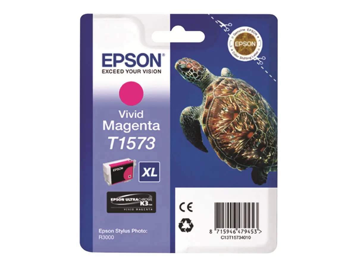 Consumabil, Epson T1573 Vivid Magenta pentru Epson Stylus Photo R3000