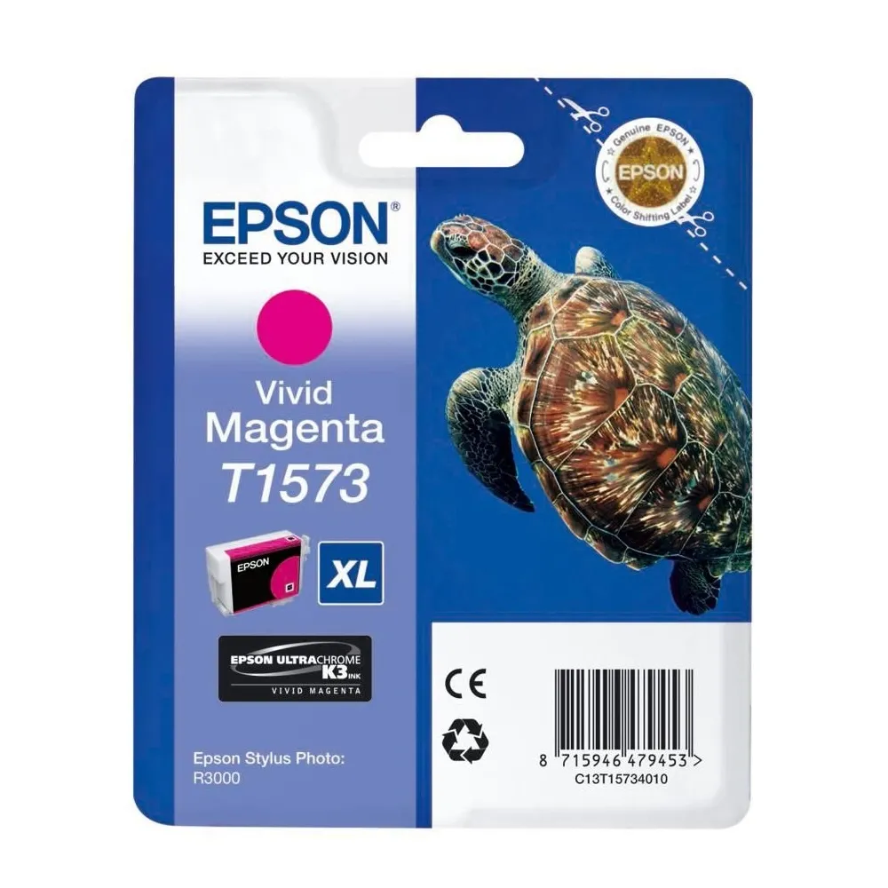 Консуматив, Epson T1573 Vivid Magenta for Epson Stylus Photo R3000