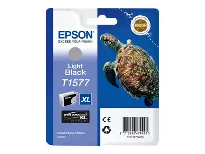 Консуматив, Epson T1577 Light Black for Epson Stylus Photo R3000 - image 3