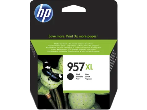 Αναλώσιμο, HP 957XL Υψηλής απόδοσης Μαύρο Γνήσιο Φυσίγγιο μελανιού - 1