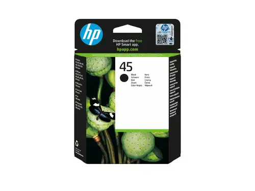 Αναλώσιμο, HP 45 Κασέτα εκτύπωσης Inkjet Μαύρη Μεγάλη - 1