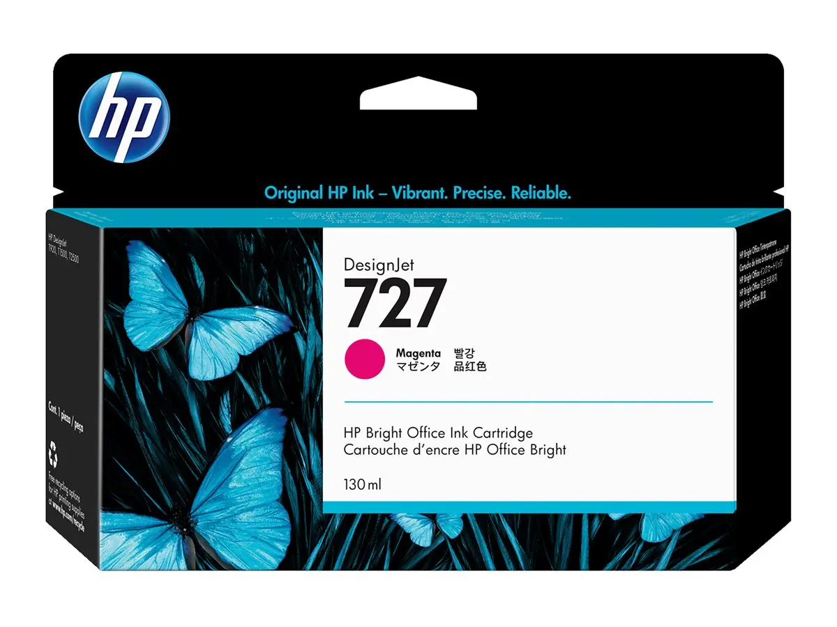 Консуматив, HP 727 130-ml Magenta Ink Cartridge