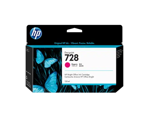 Consumabil, HP 728 130-ml Magenta DesignJet Ink Cartridge - 1