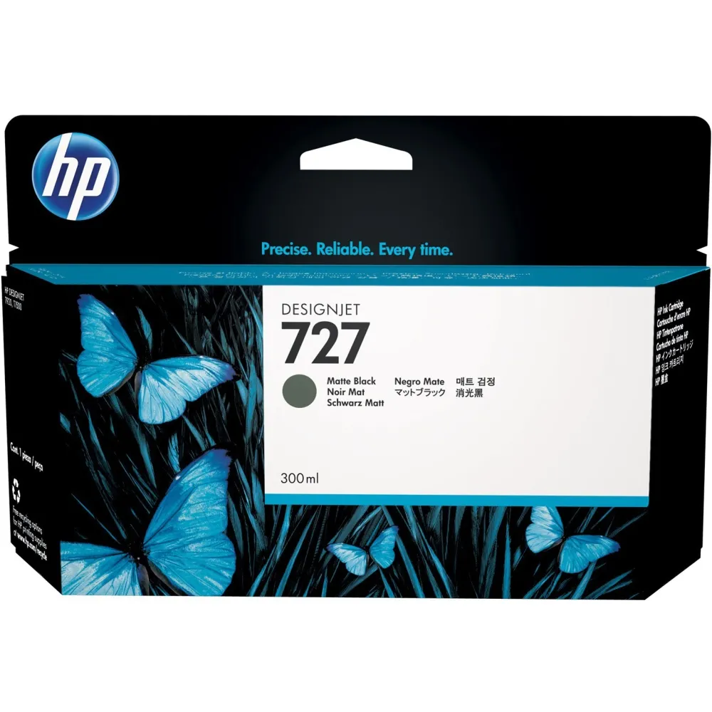 Консуматив, HP 727 300-ml Matte Black Designjet Ink Cartridge