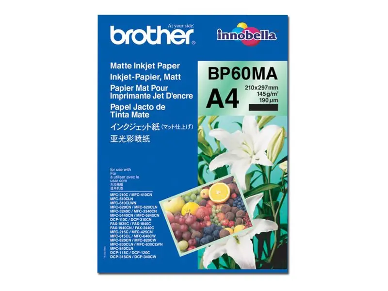 Hârtie, Brother BP-60 Hârtie foto mată A4 (25 de coli)