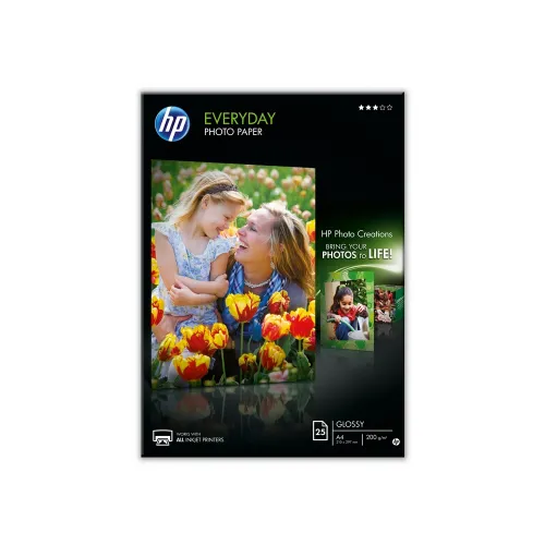 Хартия, HP Everyday Glossy Photo Paper-25 sht/A4/210 x 297 mm