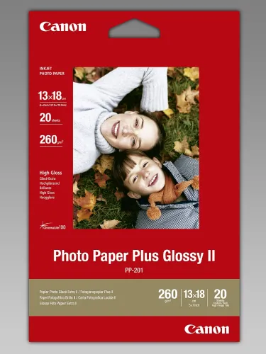 Хартия, Canon Plus Glossy II PP-201, 13x18 cm, 20 sheets