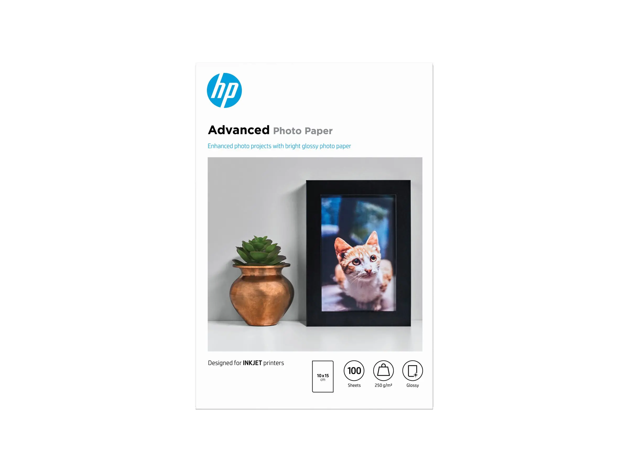 Χαρτί, HP Advanced Glossy Photo Paper-100 φύλλα/10 x 15 cm χωρίς περιθώρια