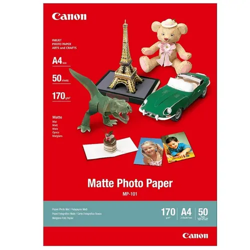 Χαρτί, Canon MP-101 A4 Matte Photo Paper - 1