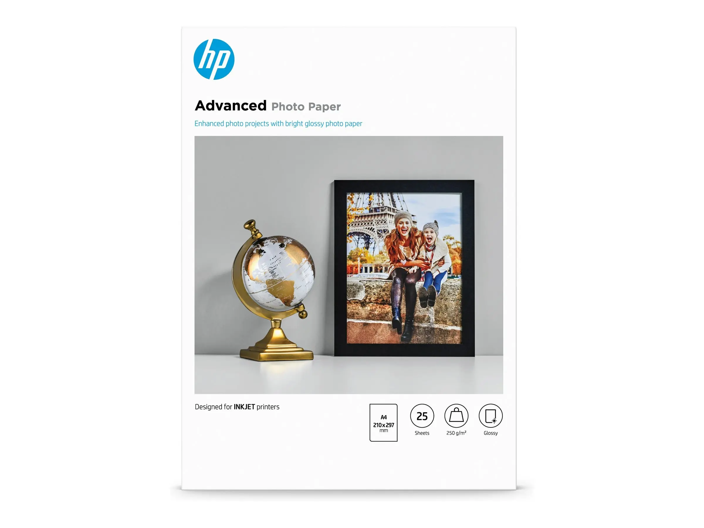 Hârtie, HP Advanced Glossy Photo Paper-25 sht/A4/210 x 297 mm