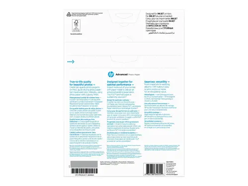 Хартия, HP Advanced Glossy Photo Paper-25 sht/A4/210 x 297 mm - image 2