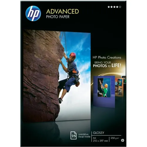 Хартия, HP Advanced Glossy Photo Paper-25 sht/A4/210 x 297 mm