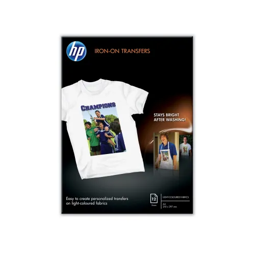 Хартия, HP Iron-on Transfers-12 sht/A4/210 x 297 mm