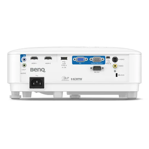 Мултимедиен проектор, BenQ MW560, DLP, WXGA (1280x800), 20,000:1, 4000 ANSI Lumens, 1.1X, Auto Vertical Keystone, Anti-Dust Sensor, HDMI x2, VGA, VGA out, S-video, RCA, USB-A 5V/1.5A, 10W speaker, 3D, up to 15,000 hrs lamp life, Glass Lenses, QCast ready, 2.3kg, White - image 5