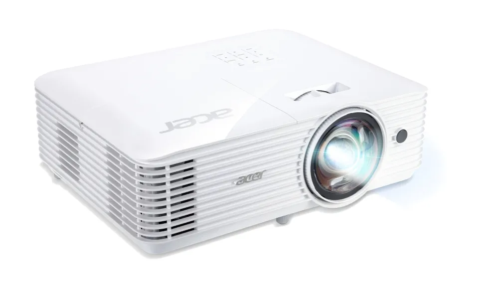 Мултимедиен проектор, Acer Projector S1386WH, DLP, Short Throw, WXGA (1280x800), 3600 ANSI Lumens, 20000:1, 3D, HDMI, VGA, RCA, Audio in, Audio out, VGA out, DC Out (5V/1A, USB-A), Speaker 16W, Bluelight Shield, 3.1kg, White - image 2