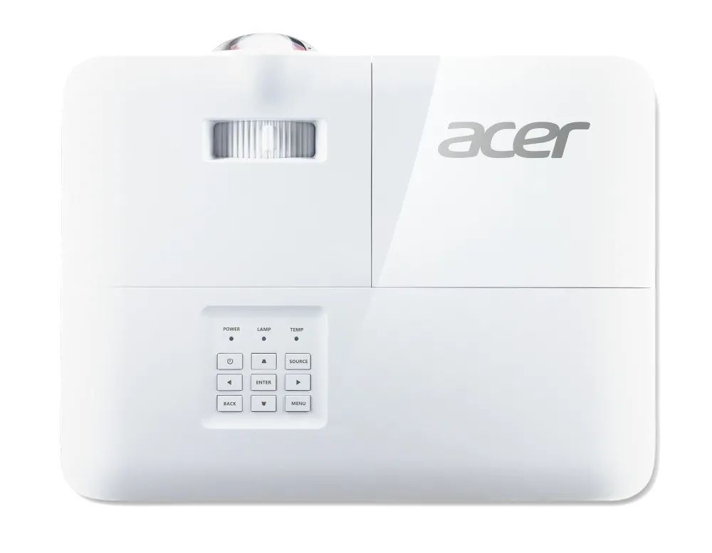 Мултимедиен проектор, Acer Projector S1386WH, DLP, Short Throw, WXGA (1280x800), 3600 ANSI Lumens, 20000:1, 3D, HDMI, VGA, RCA, Audio in, Audio out, VGA out, DC Out (5V/1A, USB-A), Speaker 16W, Bluelight Shield, 3.1kg, White - image 3