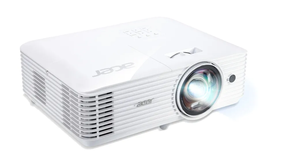 Мултимедиен проектор, Acer Projector S1386WHn, DLP, Short Throw, WXGA (1280x800), 3600 ANSI Lumens, 20000:1, 3D, HDMI, VGA, LAN, RCA, Audio in, Audio out, VGA out, DC Out (5V/1A, USB-A), Speaker 16W, Bluelight Shield, 3.1kg, White - image 2