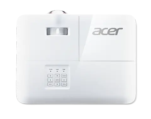 Мултимедиен проектор, Acer Projector S1386WHn, DLP, Short Throw, WXGA (1280x800), 3600 ANSI Lumens, 20000:1, 3D, HDMI, VGA, LAN, RCA, Audio in, Audio out, VGA out, DC Out (5V/1A, USB-A), Speaker 16W, Bluelight Shield, 3.1kg, White - image 2