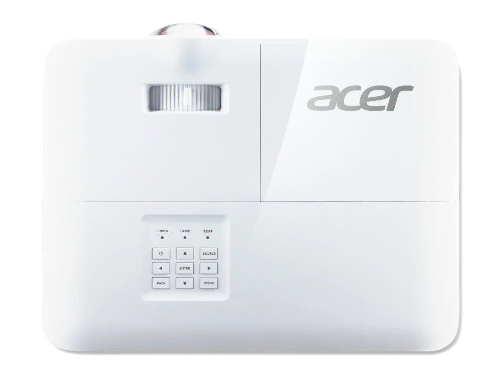 Мултимедиен проектор, Acer Projector S1386WHn, DLP, Short Throw, WXGA (1280x800), 3600 ANSI Lumens, 20000:1, 3D, HDMI, VGA, LAN, RCA, Audio in, Audio out, VGA out, DC Out (5V/1A, USB-A), Speaker 16W, Bluelight Shield, 3.1kg, White - image 5