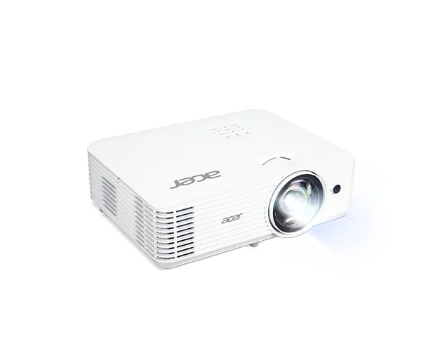 Мултимедиен проектор, Acer Projector H6518STi, DLP, Short Throw, 1080p (1920x1080), 3,500 ANSI Lumens, 10000:1, 3D ready, Wireless dongle included, 2xHDMI, VGA in, Audio in/out, DC Out (5V/1A,USB Type A), RS232, Speaker 3W, White - image 1