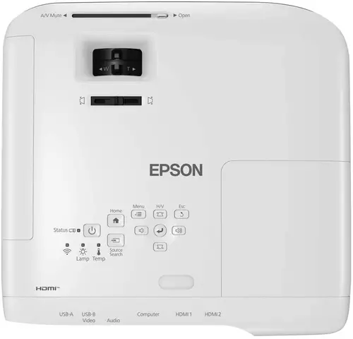 Мултимедиен проектор, Epson EB-FH52, Full HD 1080p (1920 x 1080, 16:9) 240Hz Refresh, 4 000 ANSI lumens, 16 000:1, VGA, HDMI, USB, WLAN, Speakers, 36 months, Lamp: 36 months or 1 000 h, White - image 4