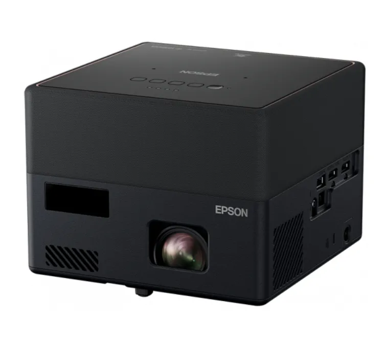 Мултимедиен проектор, Epson EF-12, Portable Laser Android TV Edition, Full HD (1920 x 1080), 16:9, 1000 ANSI lumens, 2500000:1, 2xHDMI, Bluetooth, Android TV, Chromecast, 2x5 W Yamaha sound, 30-150", 2.1 kg, Black
