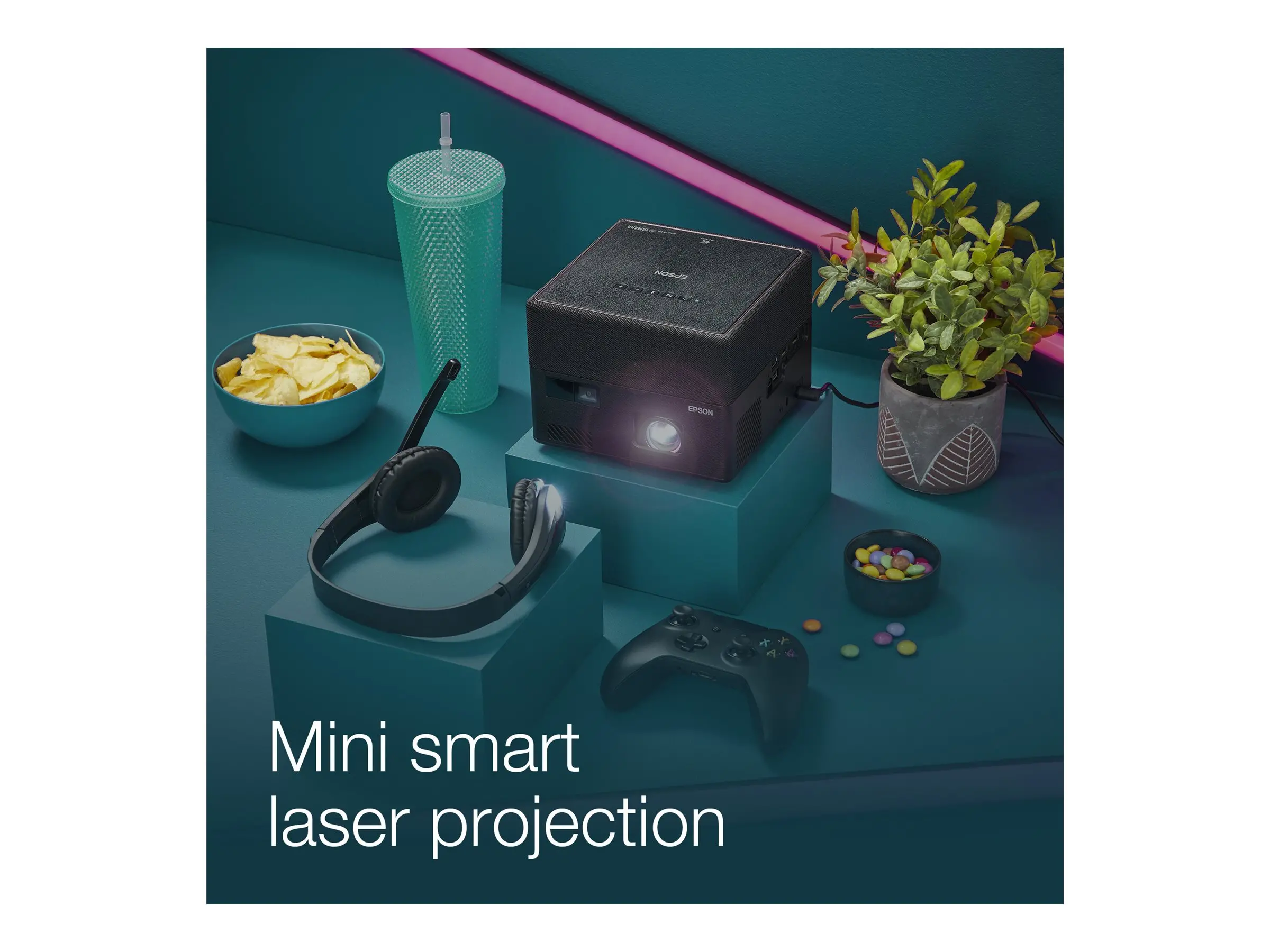 Мултимедиен проектор, Epson EF-12, Portable Laser Android TV Edition, Full HD (1920 x 1080), 16:9, 1000 ANSI lumens, 2500000:1, 2xHDMI, Bluetooth, Android TV, Chromecast, 2x5 W Yamaha sound, 30-150", 2.1 kg, Black - image 15