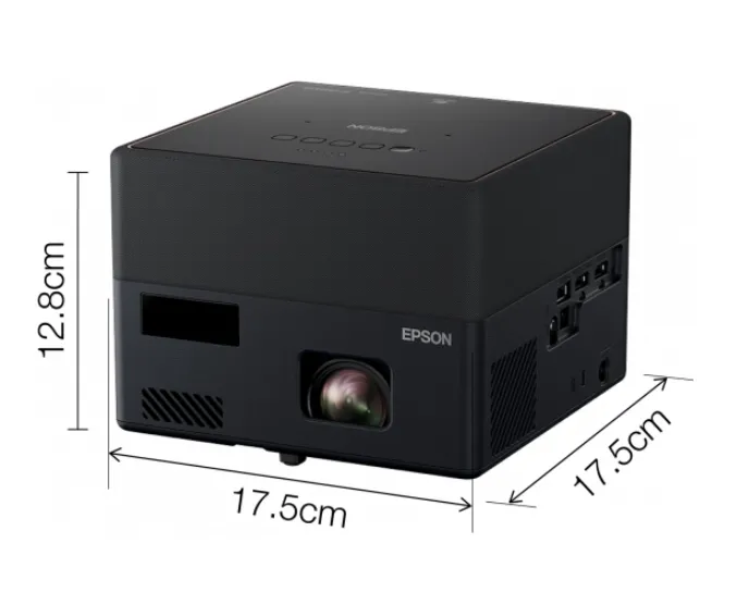 Мултимедиен проектор, Epson EF-12, Portable Laser Android TV Edition, Full HD (1920 x 1080), 16:9, 1000 ANSI lumens, 2500000:1, 2xHDMI, Bluetooth, Android TV, Chromecast, 2x5 W Yamaha sound, 30-150", 2.1 kg, Black - image 7