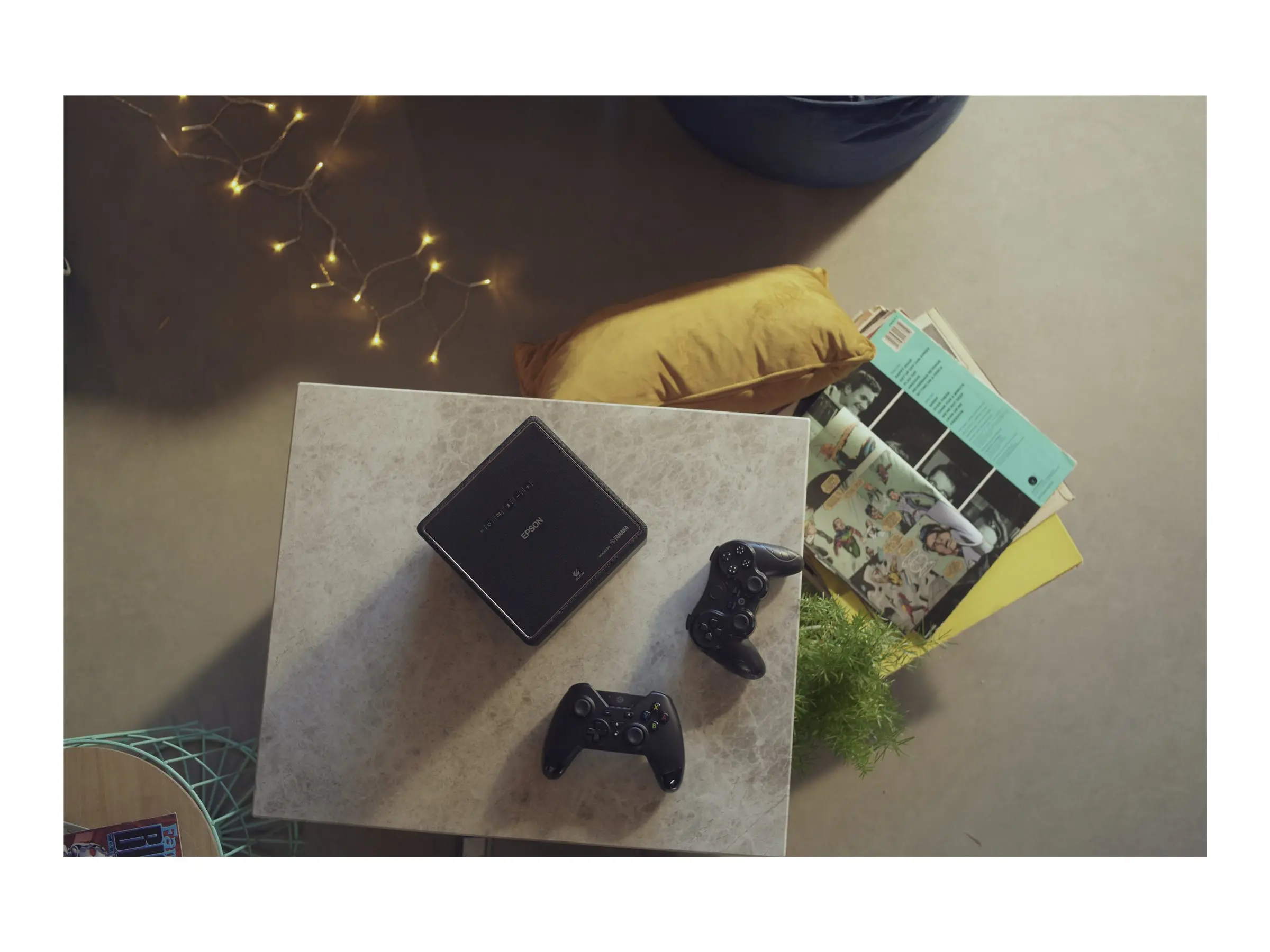 Мултимедиен проектор, Epson EF-12, Portable Laser Android TV Edition, Full HD (1920 x 1080), 16:9, 1000 ANSI lumens, 2500000:1, 2xHDMI, Bluetooth, Android TV, Chromecast, 2x5 W Yamaha sound, 30-150", 2.1 kg, Black - image 8