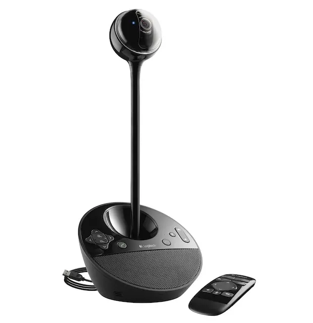 Cameră web, Logitech BCC950 AIO ConferenceCam, Full HD, până la 4 locuri, telecomandă, negru