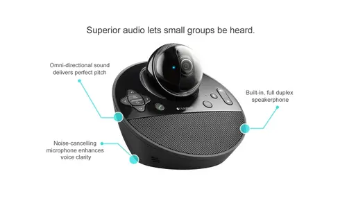 Κάμερα web, Logitech BCC950 AIO ConferenceCam, Full HD, έως 4 θέσεις, τηλεχειριστήριο, μαύρο - 6