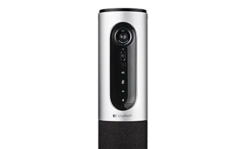 Webcam, Logitech ConferenceCam Connect, Full HD, έως 6 θέσεις, φορητή AIO, Bluetooth, τηλεχειριστήριο, μαύρο & ασημί - image 1
