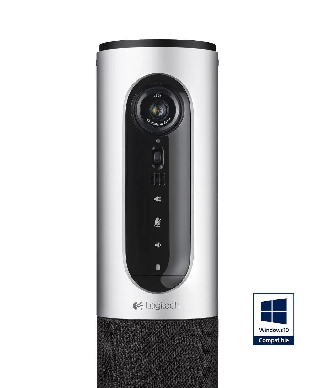 Cameră web, Logitech ConferenceCam Connect, Full HD, până la 6 locuri, AIO portabil, Bluetooth, telecomandă, negru & argintiu - image 2