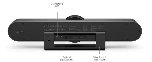 Κάμερα web, Logitech MeetUp Confererence Solution, Ultra HD 4K 30 fps, έως 6 θέσεις, Super Wide 120°, μηχανοκίνητη PT, RightSight, RightLight - 2
