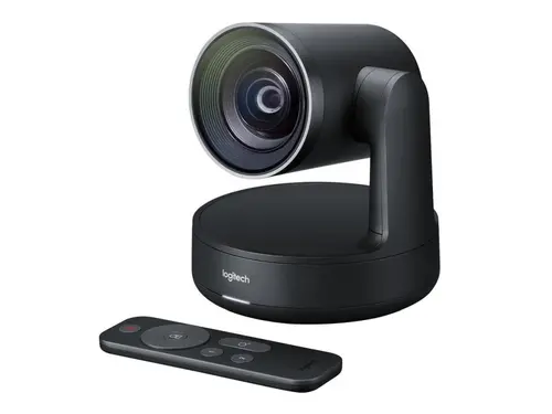Уебкамера, Logitech Rally Camera, Ultra HD 4K 30 fps, Motorized PTZ Camera, RightSight, RightLight, RightSound, 5x Optical Zoom, Autofocus, Black - image 1