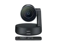 Уебкамера, Logitech Rally Camera, Ultra HD 4K 30 fps, Motorized PTZ Camera, RightSight, RightLight, RightSound, 5x Optical Zoom, Autofocus, Black