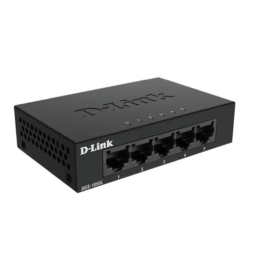 Switch, D-Link 5 θυρών Gigabit Ethernet, μεταλλικό περίβλημα, μη διαχειριζόμενο - 2