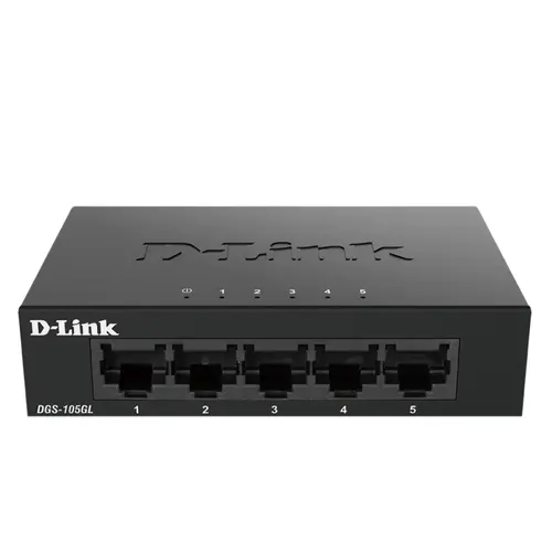 Switch, D-Link 5 porturi Gigabit Ethernet, carcasă metalică, nemanagement - 1