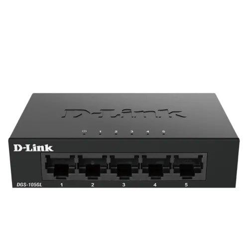 Комутатор, D-Link 5-Port Gigabit Ethernet Metal Housing Unmanaged Switch