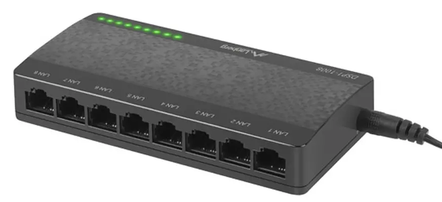 Switch, Lanberg DSP1-1008 8 θυρών, 1GB/s - image 3
