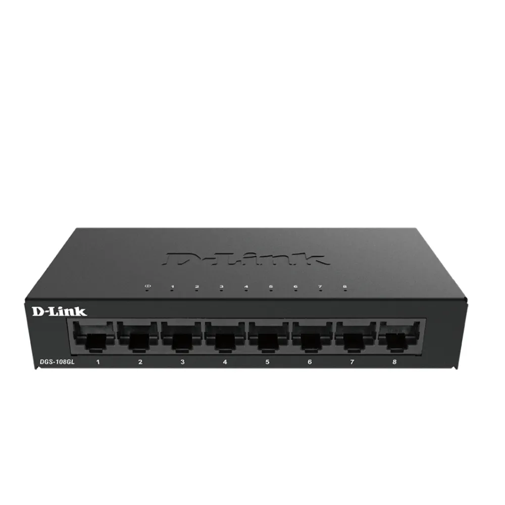 Комутатор, D-Link 8-Port Gigabit Ethernet Metal Housing Unmanaged Switch