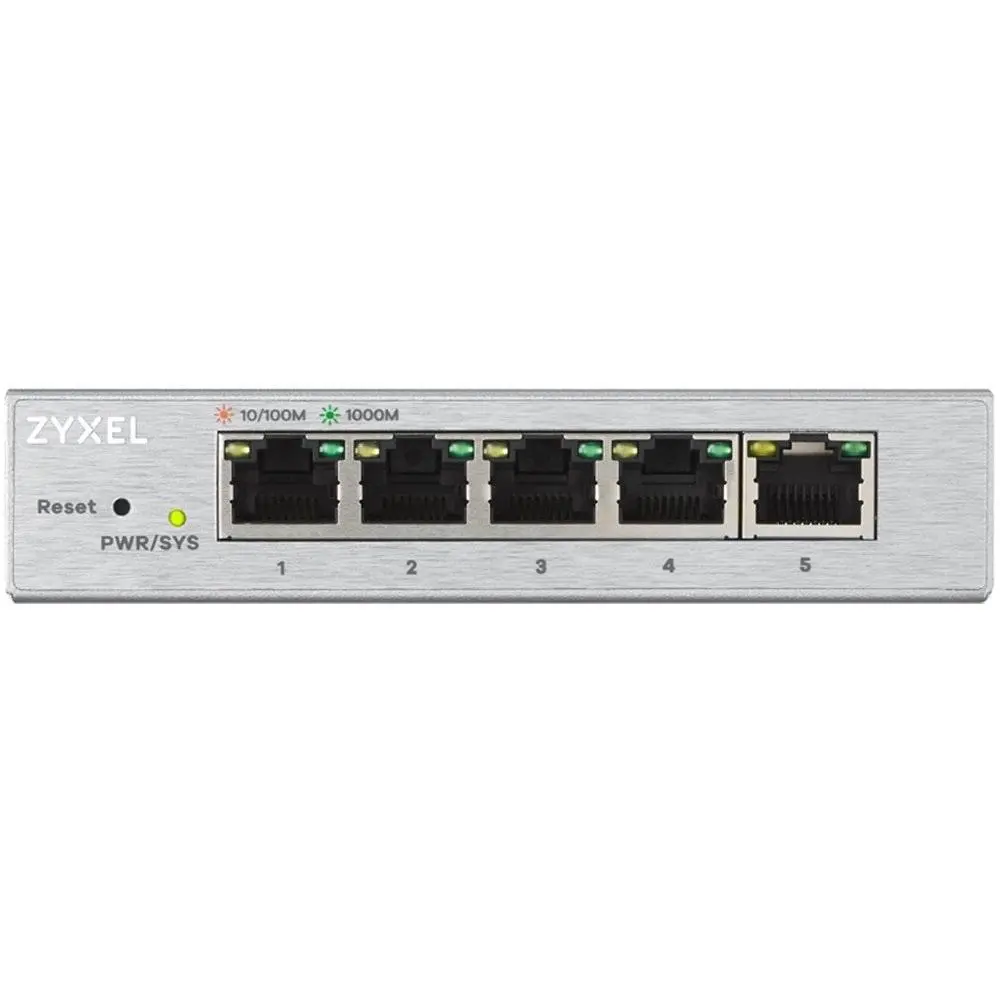 Switch, ZyXEL GS1200-5, Gigabit switch 5 θυρών με web διαχείριση