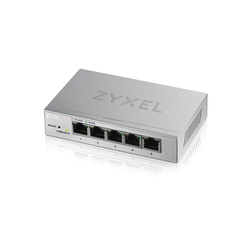 Комутатор, ZyXEL GS1200-5, 5 Port Gigabit web managed Switch