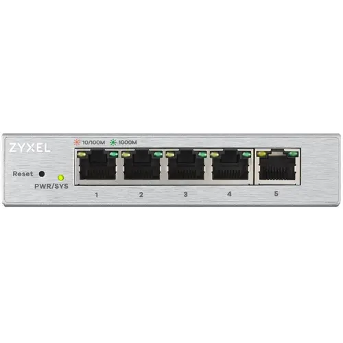 Switch, ZyXEL GS1200-5, Gigabit switch 5 θυρών με web διαχείριση - 1